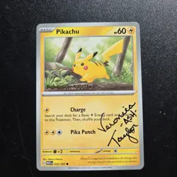 Pokemon Card Pikachu 025/165 Pokemon Together 151 Stamped Promo Veronica Taylor - Image 1