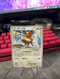 Pokemon TCG Eevee 213/BW-P Promotional Card Gym Challenge Promo Japanese - Image 1