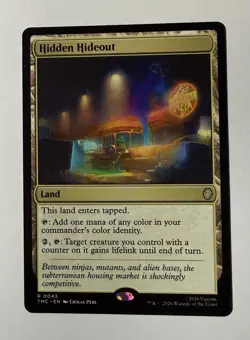 Hidden Hideout (REGULAR) x1 - MTG Teenage Mutant Ninja Turtles Eternal TMC #43 - Image 1