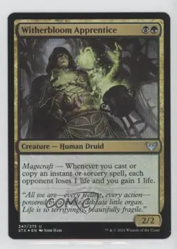 Witherbloom Apprentice Foil Magic: Strixhaven: School of Mages STX #247 - Image 1