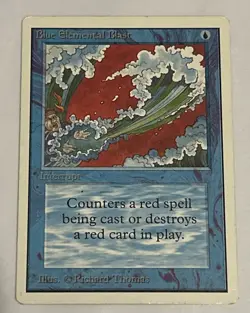 Blue Elemental Blast 1993 LP Magic the Gathering Unlimited Edition MTG Thomas - Image 3