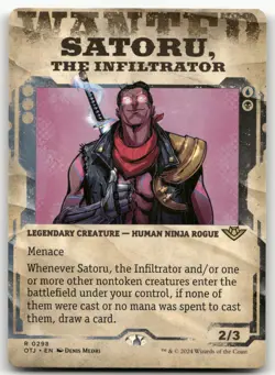 Satoru, the Infiltrator (Showcase) #298 (NM) Thunder Junction OTJ Magic MTG - Image 1