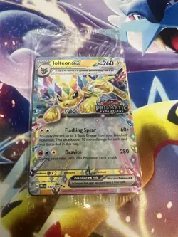 Jolteon ex 030/131 Prismatic Evolutions Sealed Promo Near Mint Trading Card Game - Image 1