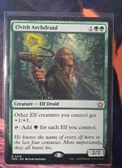 Elvish Archdruid MTG Magic the Gathering Card NM Near Mint FDN - Image 1