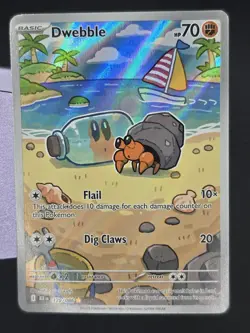 Pokemon Black Bolt - Dwebble 129/086 Illustration Rare NM - Image 1