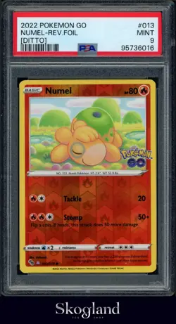 2022 POKEMON GO NUMEL REV.FOIL DITTO PSA 9 MINT - Image 1