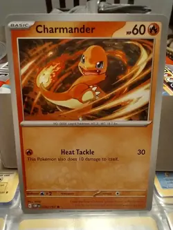 Pokemon TCG Charmander 026/197 Sv03: Obsidian Flames Regular Common Card 2023 NM - Image 1
