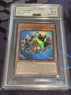 AGS 9.5 YuGiOh Toon Mermaid SRL-EN072 Ultra Rare 2023 25th Anniversary MINT 9.5! - Image 1