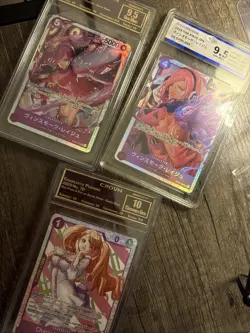 🚨One Piece Graded 9-10 Gem Mint! 3 Card/Slab Bundle Lot‼ - Image 1