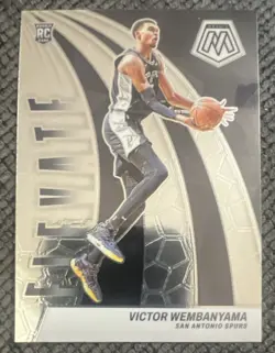 2023-24 Panini Mosaic Victor Wembanyama #18 Rookie Elevate San Antonio Spurs - Image 1