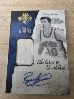 2016/17 Bill Laimbeer Panini Court Kings Sketches And Swatches/199 - Image 2