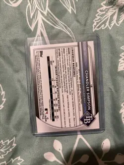 2025 Bowman Chrome-#18 Chandler Simpson (RC) Green Refractor /99 - Image 2