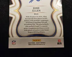 2025 Josh Allen SP 17/99! Panini Select #386 Blue Prizm Color + Jersey Match 1/1 - Image 5