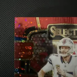 2023 Panini Select Josh Allen Red Disco Prizm 18/49 #13 Buffalo Bills - Image 2