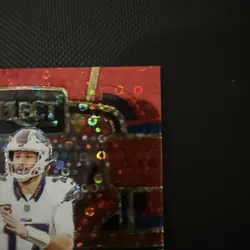 2023 Panini Select Josh Allen Red Disco Prizm 18/49 #13 Buffalo Bills - Image 3