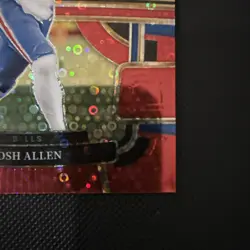 2023 Panini Select Josh Allen Red Disco Prizm 18/49 #13 Buffalo Bills - Image 4