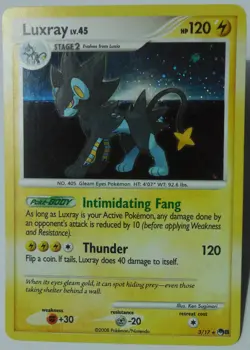 Luxray 3/17 Rare Holo Pop Series 8 Promo LP - Image 3