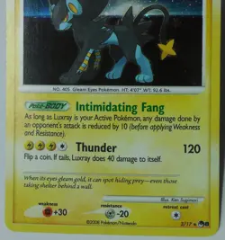 Luxray 3/17 Rare Holo Pop Series 8 Promo LP - Image 5