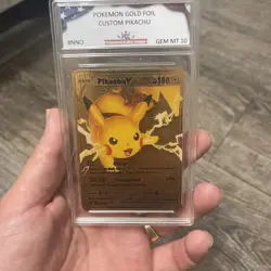 PikachuV HP190 Gold Pokemon Card-Collectible Gift Display Graded 10 - Image 3
