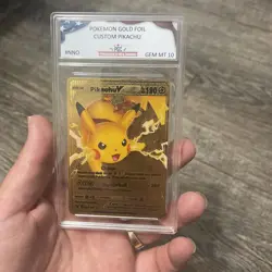 PikachuV HP190 Gold Pokemon Card-Collectible Gift Display Graded 10 - Image 5