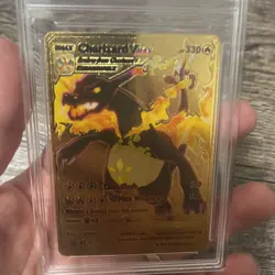 Charizard VMAX HP330 Gold Metal Pokemon Card-Collectible - PGC Graded 10 - Image 2
