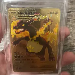 Charizard VMAX HP330 Gold Metal Pokemon Card-Collectible - PGC Graded 10 - Image 3