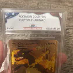 Charizard VMAX HP330 Gold Metal Pokemon Card-Collectible - PGC Graded 10 - Image 4