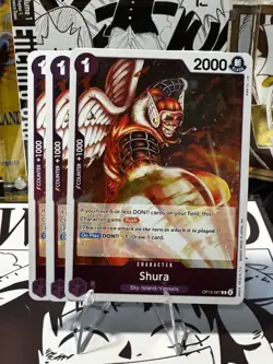 Shura OP15-067 Adventure on Kami's Island Foil 3 Cards Bundle - Image 1