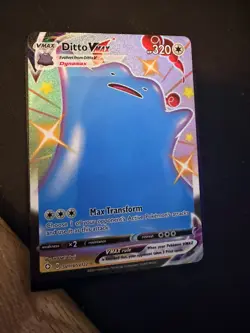 Pokemon Card Shiny Ditto VMAX SV119/ SV122 Full Art Holo Shining Fates NM TCG - Image 1