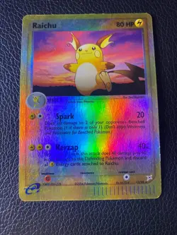 Raichu Reverse Holo 13/95 Pokemon Card LP - Image 1