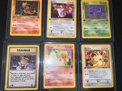 Pokemon Cards 1999 VTG. 1st Editions Magmar, Rattata, Meowth, Zubat, Ponyta, - Image 1