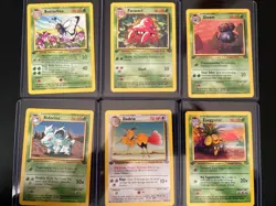 Vtg. 1st Ed. Pokemon Cards Dodrio, Exeggutor, Gloom, Parasect, Butterfree - Image 1