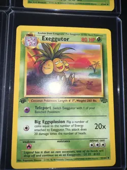 Vtg. 1st Ed. Pokemon Cards Dodrio, Exeggutor, Gloom, Parasect, Butterfree - Image 2