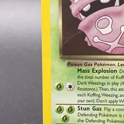 Pokemon Cards Dark Weezing 14/82 Unlimited Holo Team Rocket WOTC Rare MP - Image 3