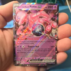 Team Rocket's Mewtwo ex 205 Sv: Scarlet & Violet Promo Cards Holo - Image 1