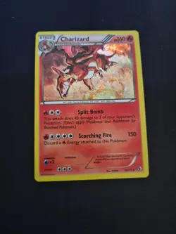 Pokemon TCG Charizard Legendary Treasures Holo Rare Card 19/113 NM/LP - Image 1