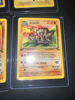 Pokemon Cards 1st Ed. 1999 Ghastly, Golem, Traveler, Zappos, Kabutops - Image 2