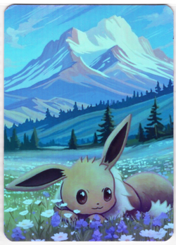 Pokemon Fanart - EEVEE - HOLO FOIL Card by SPACED_OUT - Image 1