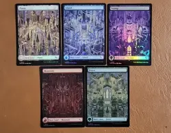 NM FOIL Full Art Land Set (All 5) Murders At Karlov Manor MKM - Image 1