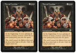 Mortal Combat x2 2x 2002 Torment Black Rare Enchantment MTG NM AZ1 - Image 1