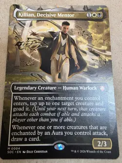 Killian, Decisive Mentor (Borderless) Commander: Secrets of Strixhaven Regular - Image 1