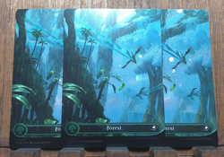 MTG🌳 Forest ( Galaxy Foil - BORDERLESS ) Edge of Eternities NEAR MINT💕❤ - Image 1
