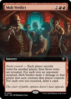 Mob Verdict (Extended Art) - Near Mint MTG Commander: Murders at Karlov Manor - Image 1