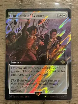 The Battle of Bywater #757 Extended Art Surge Foil Lord of the Rings MTG - Image 1