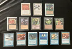MTG Lot Of 14 Cards. Rare & Uncommon. Vintage Sets. Ex. Condition. - Image 1