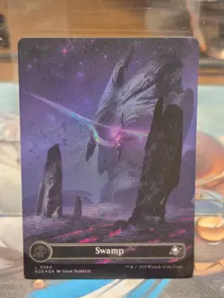 L 0264 Swamp FOIL BORDERLESS Full Art Land Edge of Eternities EOE MTG Card - Image 1