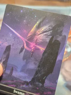 L 0264 Swamp FOIL BORDERLESS Full Art Land Edge of Eternities EOE MTG Card - Image 2