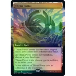 FOIL THRAN PORTAL (EXTENDED ART) Dominaria United DMU Magic MTG MINT CARD - Image 1