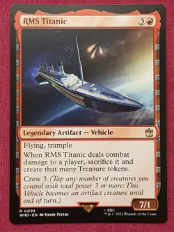 Magic The Gathering DOCTOR WHO RMS TITANIC artifact card MTG - Image 1