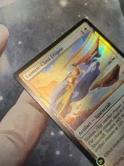 FOIL R 0025 Lumen-Class Frigate Edge of Eternities MTG Card White Spacecraft - Image 3